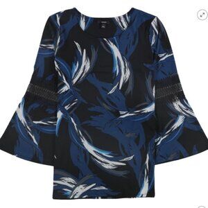 NWT Alfani Women’s Crochet Bell Sleeve Blouse – Size L